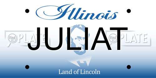 JULIAT Illinois License Plate