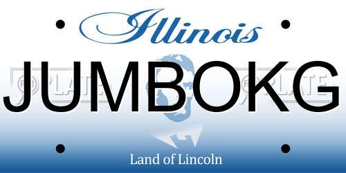 JUMBOKG Illinois License Plate