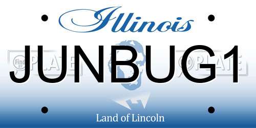 JUNBUG1 Illinois License Plate