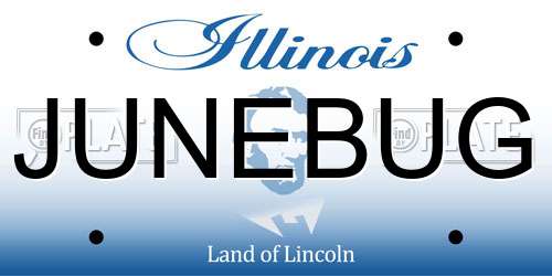 JUNEBUG Illinois License Plate