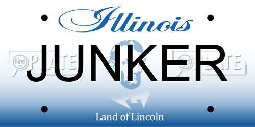JUNKER Illinois License Plate