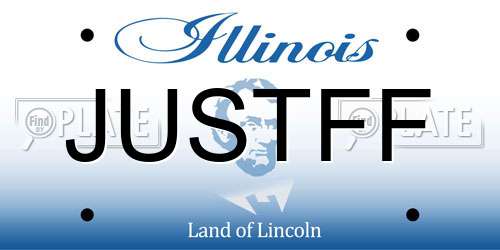 JUSTFF Illinois License Plate