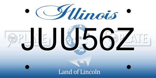 JUU56Z Illinois License Plate