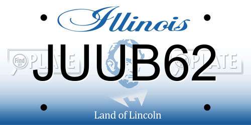 JUUB62 Illinois License Plate