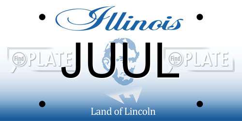 JUUL Illinois License Plate