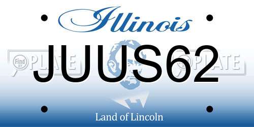 JUUS62 Illinois License Plate