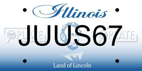 JUUS67 Illinois License Plate