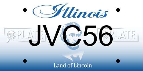 JVC56 Illinois License Plate