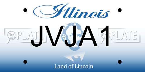 JVJA1 Illinois License Plate
