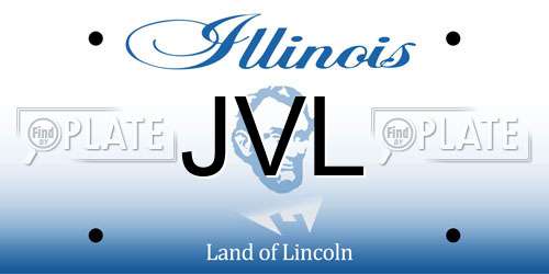 JVL Illinois License Plate