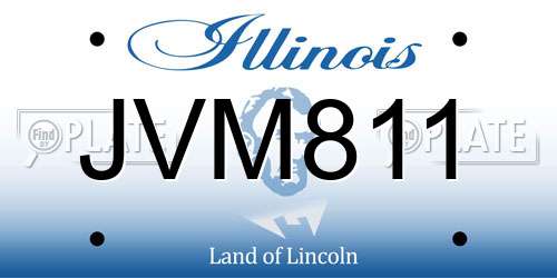JVM811 Illinois License Plate