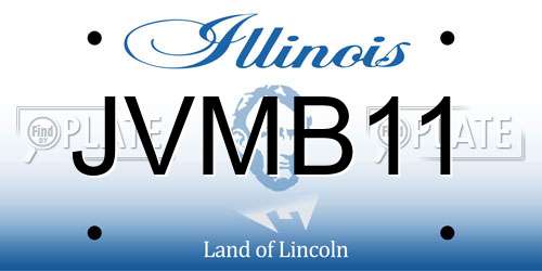 JVMB11 Illinois License Plate