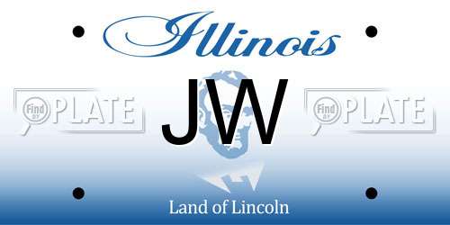 JW Illinois License Plate