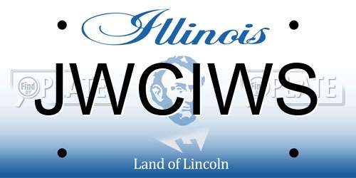 JWCIWS Illinois License Plate