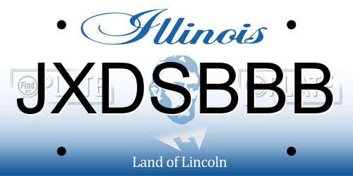 JXDSBBB Illinois License Plate