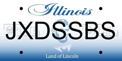 JXDSSBS Illinois License Plate
