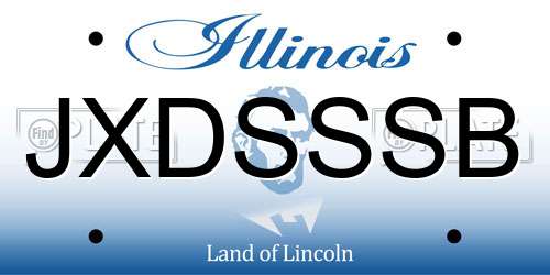 JXDSSSB Illinois License Plate