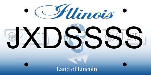 JXDSSSS Illinois License Plate