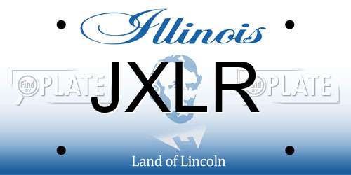 JXLR Illinois License Plate