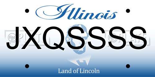 JXQSSSS Illinois License Plate