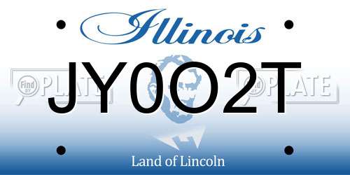 JY0O2T Illinois License Plate