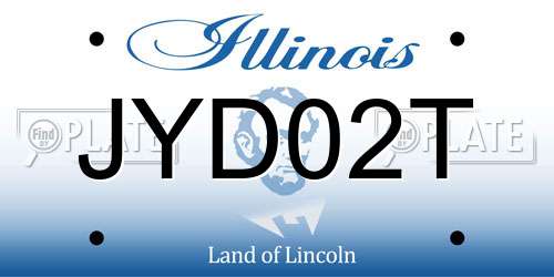 JYD02T Illinois License Plate