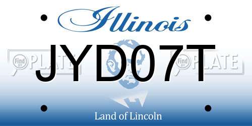 JYD07T Illinois License Plate