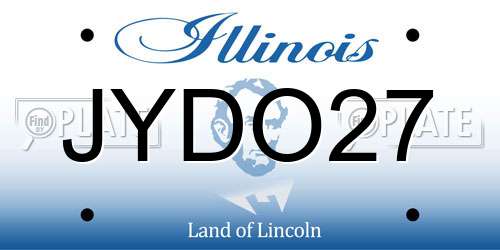 JYDO27 Illinois License Plate