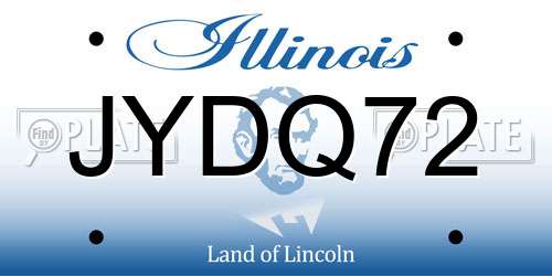 JYDQ72 Illinois License Plate