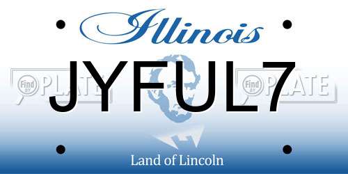 JYFUL7 Illinois License Plate