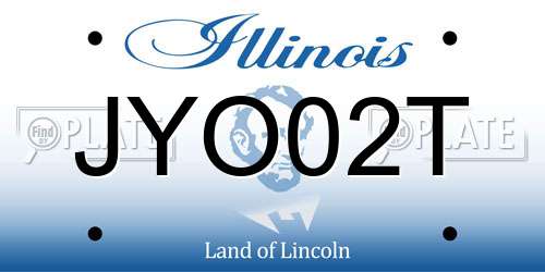 JYO02T Illinois License Plate