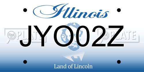 JYO02Z Illinois License Plate