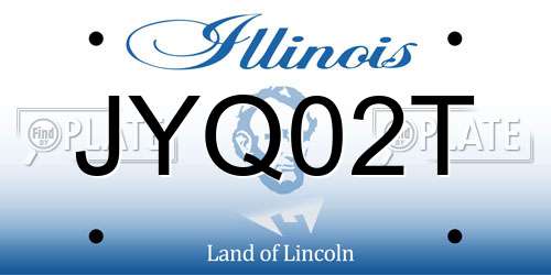 JYQ02T Illinois License Plate