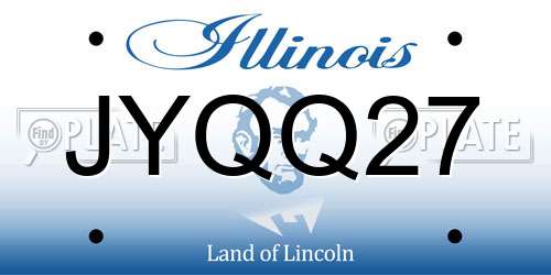 JYQQ27 Illinois License Plate