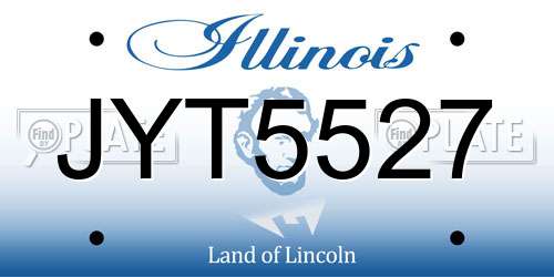 JYT5527 Illinois License Plate