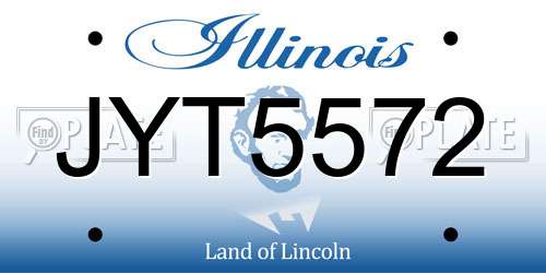 JYT5572 Illinois License Plate
