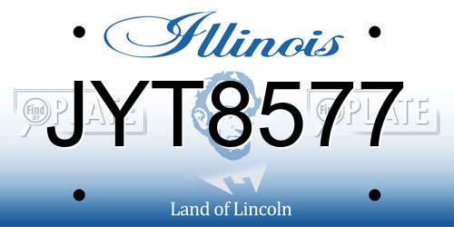 JYT8577 Illinois License Plate