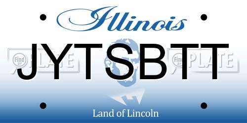 JYTSBTT Illinois License Plate