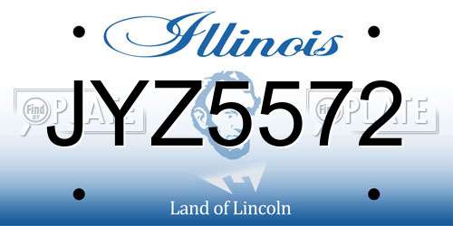 JYZ5572 Illinois License Plate