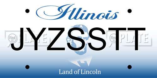 JYZSSTT Illinois License Plate