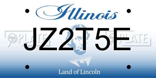 JZ2T5E Illinois License Plate