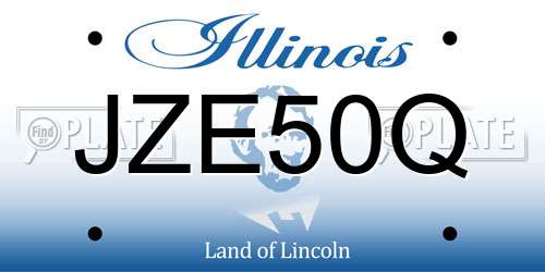 JZE50Q Illinois License Plate