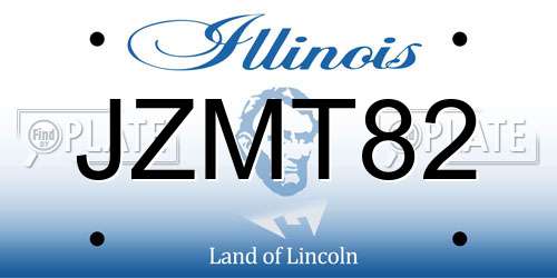 JZMT82 Illinois License Plate