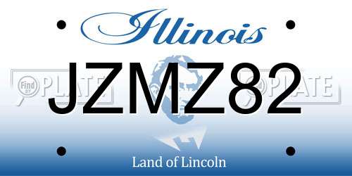 JZMZ82 Illinois License Plate