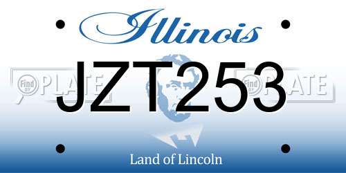 JZT253 Illinois License Plate