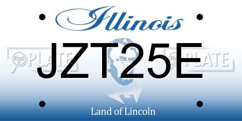 JZT25E Illinois License Plate