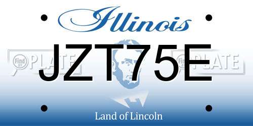 JZT75E Illinois License Plate