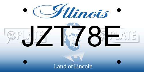 JZT78E Illinois License Plate