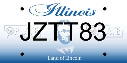 JZTT83 Illinois License Plate