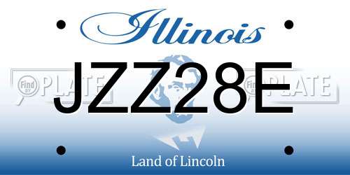 JZZ28E Illinois License Plate